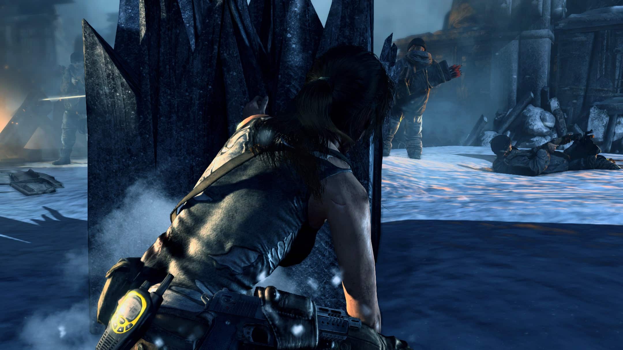 Las coberturas son parte importante del gunplay en Tomb Raider