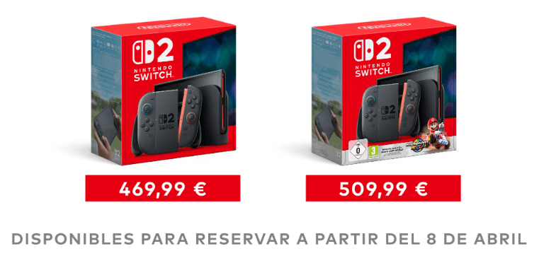 A partir del 8 de abril se podrá reservar Switch 2