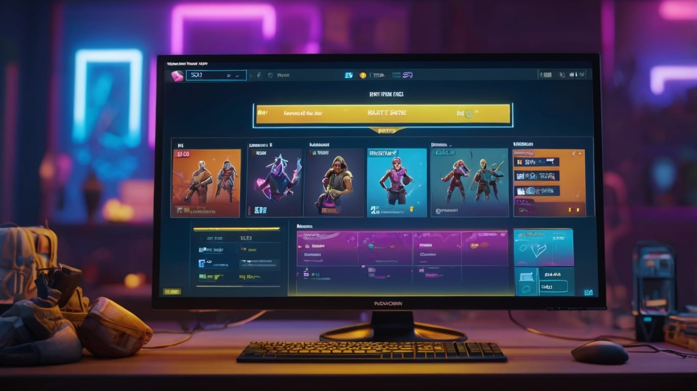 Pantalla con pase de batalla de Fortnite, ejemplo de FOMO en videojuegos
