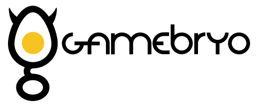 Logo del motor gráfico Gamebryo, motor utilizado en videojuegos de mundo abierto.